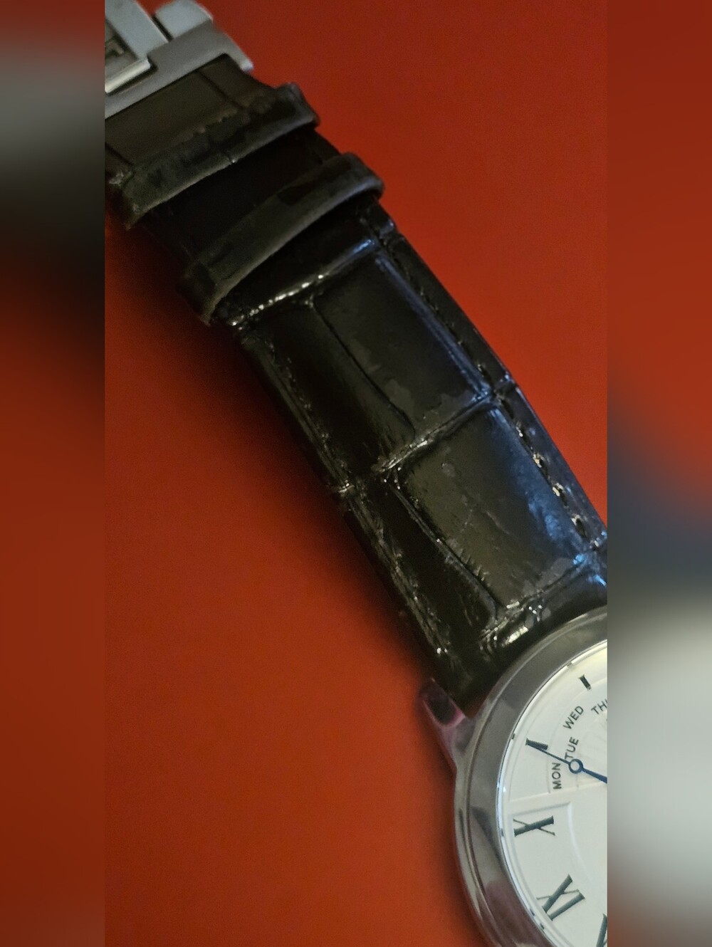 Raymond Weil Silver Dial Watch with Black Leather Strap - Picture 16 of 16